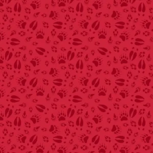 North Woods Neighbor Red Animal Prints 26856-R By QT Fabrics