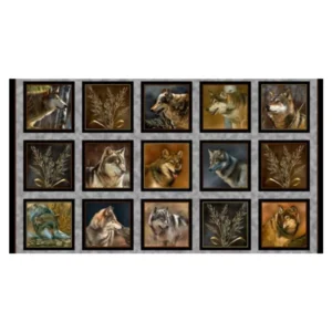 Majestic Wolves Panel 28225-K QT Fabrics