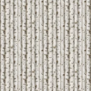 Gray Wolf Birch Logs 24351-94 By Northcott Fabrics