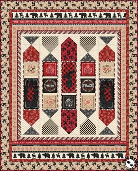 Plaid for the Holidays #Q1828 by Jennifer Pugh for Wilmington Prints Twin Quilt Kit