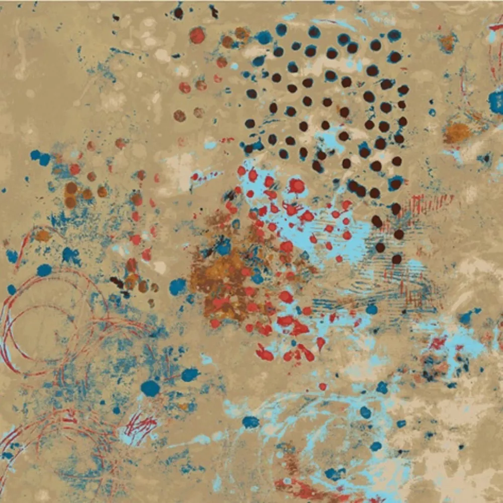 Spotted Graffiti Drawing 52814D-7 By Windham Fabrics