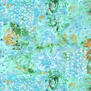 Spotted Graffiti Sea Glass 52814D-4 By Windham Fabrics