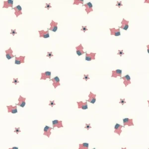 American Gatherings II Old Glory American Flags Dove 49246-11 By Moda Fabrics