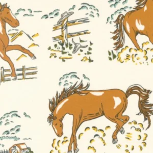 Ponderosa Bucking Horses Natural 20861-11 By Moda Fabrics