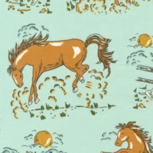 Ponderosa Bucking Horses Sky 20861-17 By Moda Fabrics