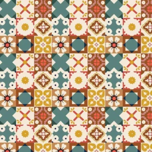 Wild Rose Tiles Multi C14044-MULTI By Riley Blake Designs