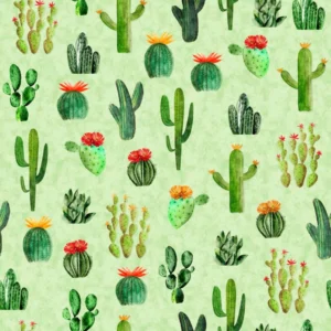 Cowboy Up Cactus Light Green 29848-H By QT Fabrics