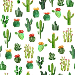 Cowboy Up Cactus White 29848-Z By QT Fabrics