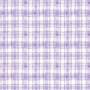 Hummingbird Floral Plaid Purple 39832 166 By Wilmington Prints