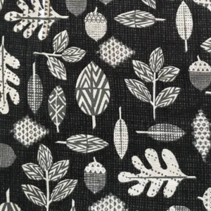 Into The Woods Black Leaves 4541-99 By Studio E Fabrics