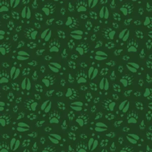 North Woods Neighbor Green Animal Prints 26856-F By QT Fabrics