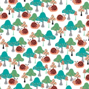 Owl's Woodland Adventure Mushrooms 5076-06 By Studio E Fabrics