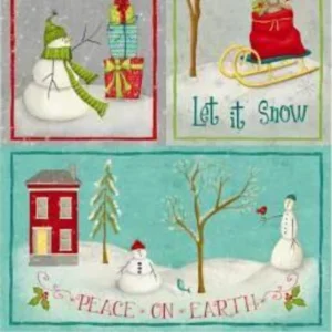 A Very Terri Christmas Merry & Bright Panel 24" Multi 54099DP-1 By Windham Fabrics - Image 3