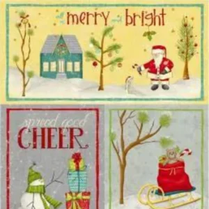 A Very Terri Christmas Merry & Bright Panel 24" Multi 54099DP-1 By Windham Fabrics - Image 2