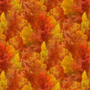 Autumn Retreat Tree Texture Harvest Orange ARET 5579 O By P&B Textiles