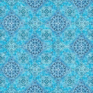 Hey Cowgirl Bandanna Blue 30371-B By QT Fabrics