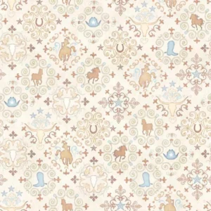 Running Wild Bandanna Cream 30629-E By QT Fabrics