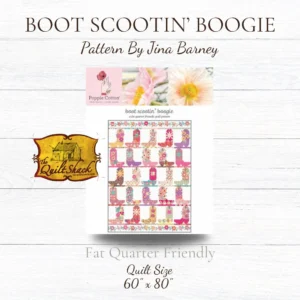 Boot Scootin' Boogie Quilt Pattern Designed By Jina Barney For Poppie Cotton