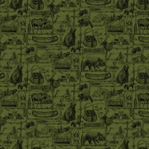 Pine Grove Outlines Green C15934-GREEN By Riley Blake Designs