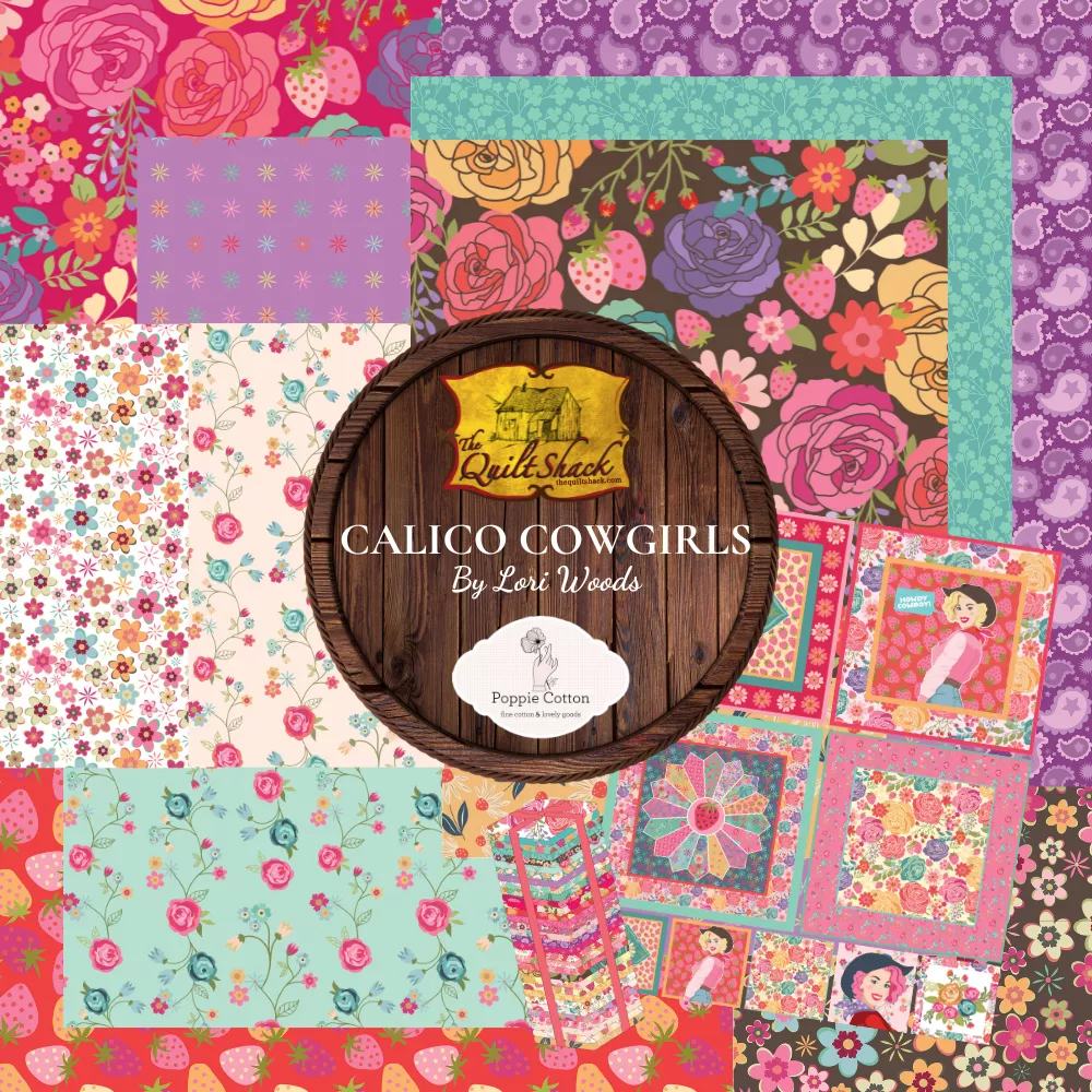 Calico Cowgirls By Lori Woods for Poppie Cotton Fabrics