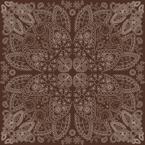 Cowboys Bandanna Brown C15493-BROWN By Riley Blake Designs