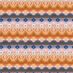 Rhapsody Boho Geo Orange 50230124-03 By Camelot Fabrics