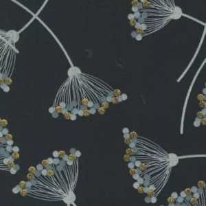 Shimmer Dandelion Metallic Ebony 1840 15M By Moda Fabrics