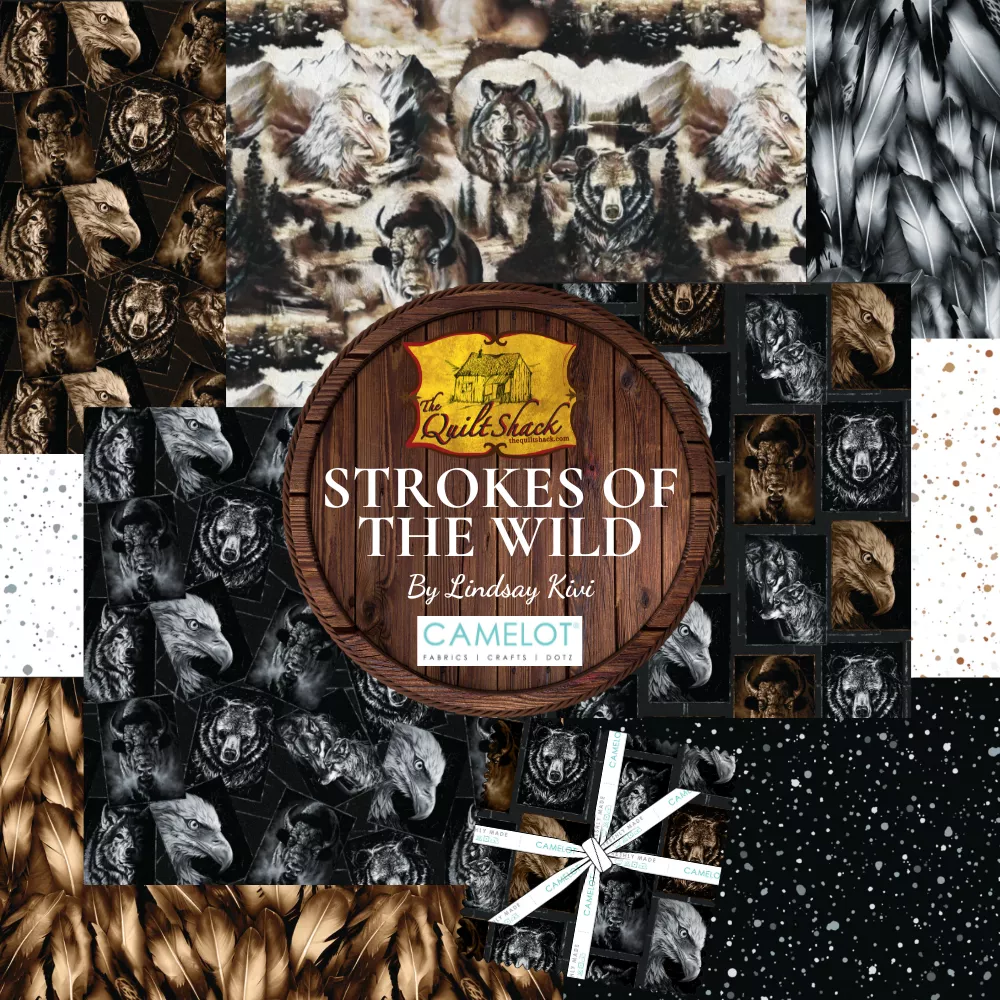 Strokes of the Wild by Lindsay Kivi for Camelot Fabrics