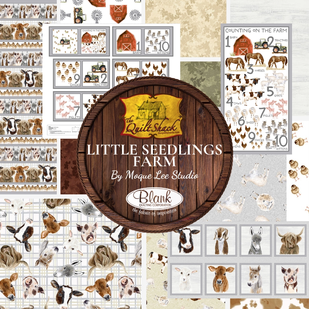 Little Seedlings Farm By Blank Quilting Fabrics Little Seedlings Farm By Blank Quilting Fabrics