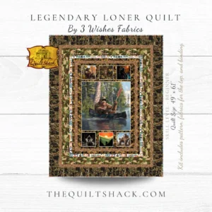 Legendary Loner Quilt Kit 49" x 61" By 3 Wishes Fabrics